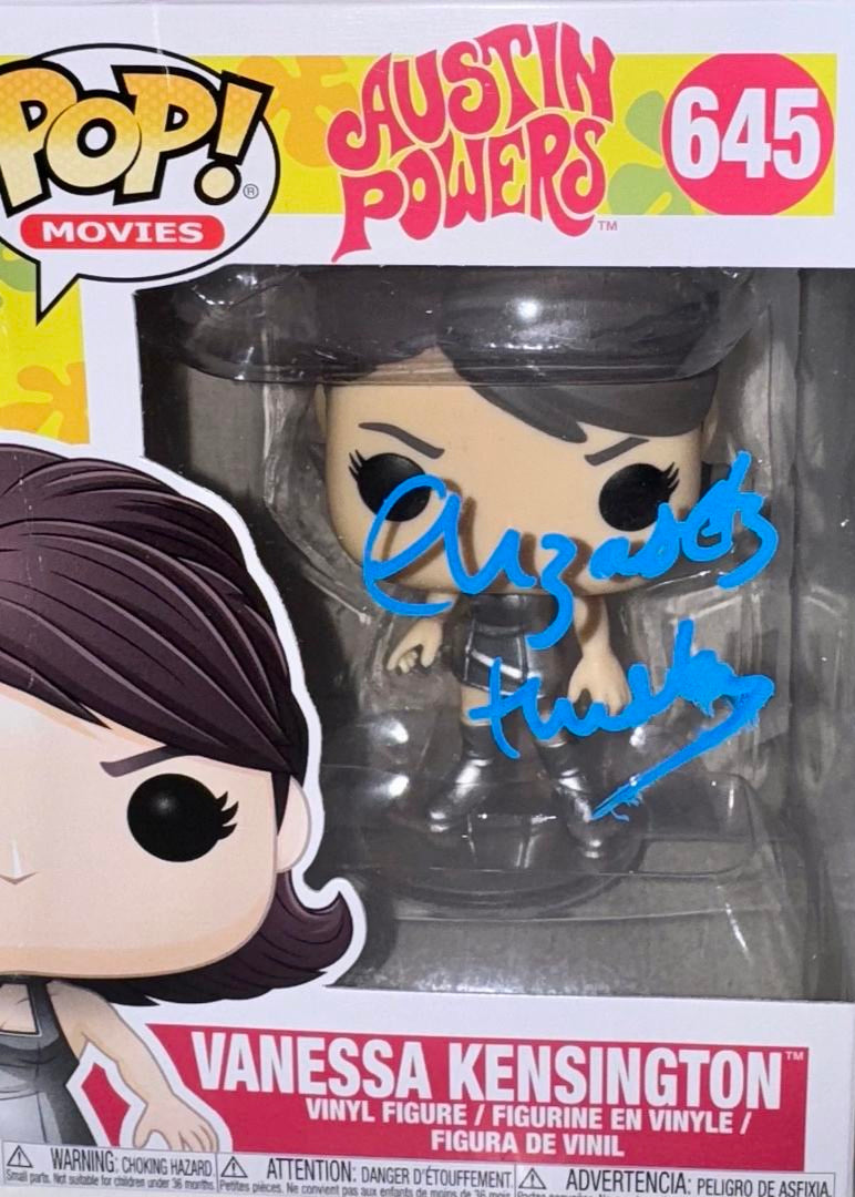 Elizabeth Hurley Signed Funko Pop #645 "Vanessa Kensington" (Austin Powers) - Beckett COA #01